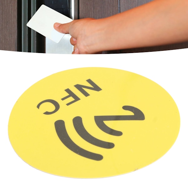 20PCS NFC Stickers Compact Portable Interference Resistant Rewritable CUID NFC Adhesive for NFC Enabled Devices Yellow