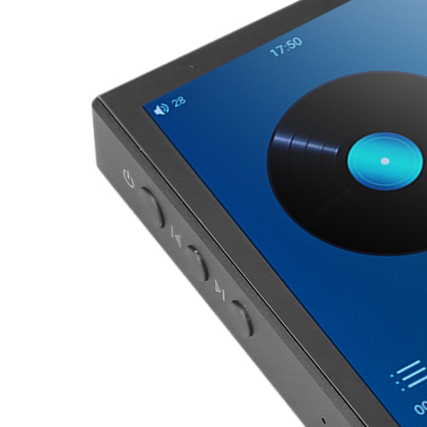 Bluetooth MP3-spelare 4.0 tums pekskärm HiFi Lossless Sound Högupplöst portabel MP3-spelare för Android 9.0 Svart