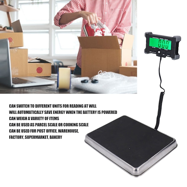 Robust Postvægt 0,05 kg Nøjagtighed Rustfrit Stål Platform ABS Base Forsendelsesvægt til Lager Fabrik