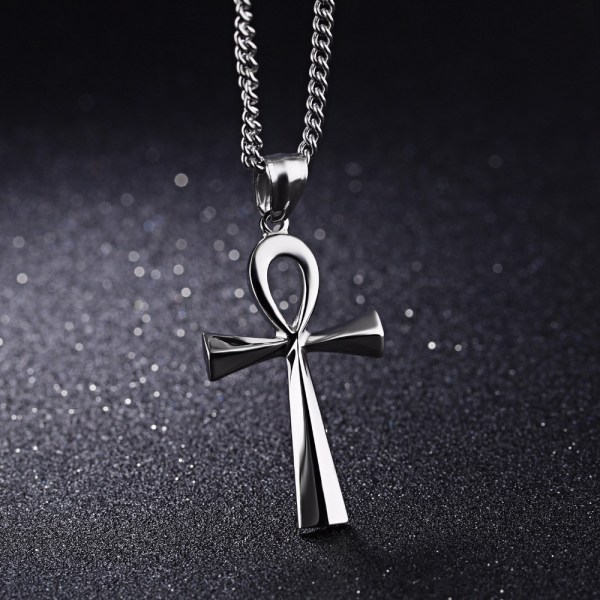 Ancient Egyptian Cross Men's Necklace Simple Fashion Men's