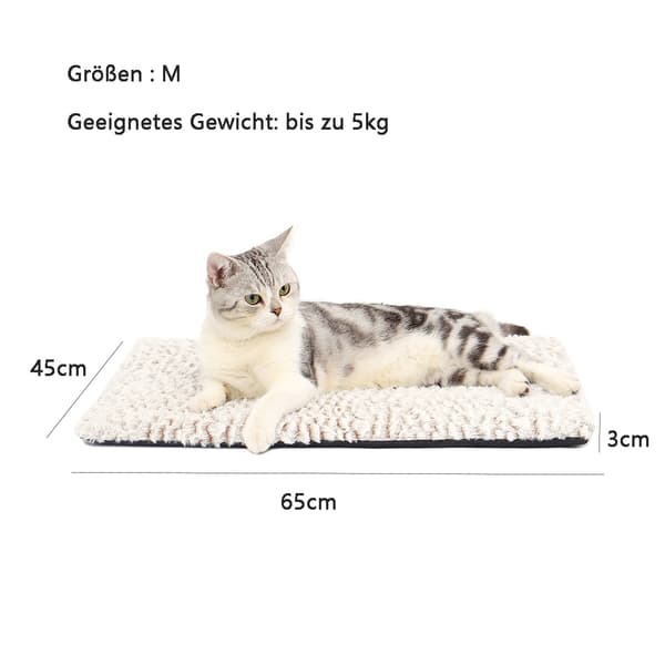Selvopvarmende tæppe kat kæledyr varmepude