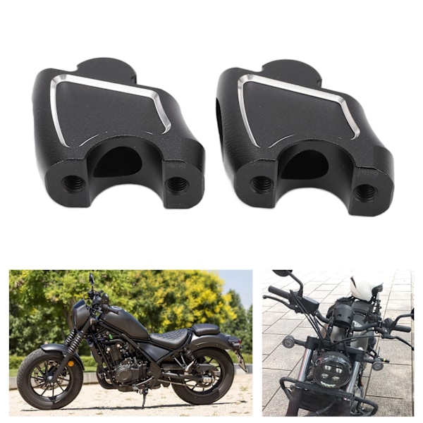 Motorcykel Styrhöjare Ersättning för CMX500 Rebel500 CMX300 1100 2017‑2020 Svart och Vit