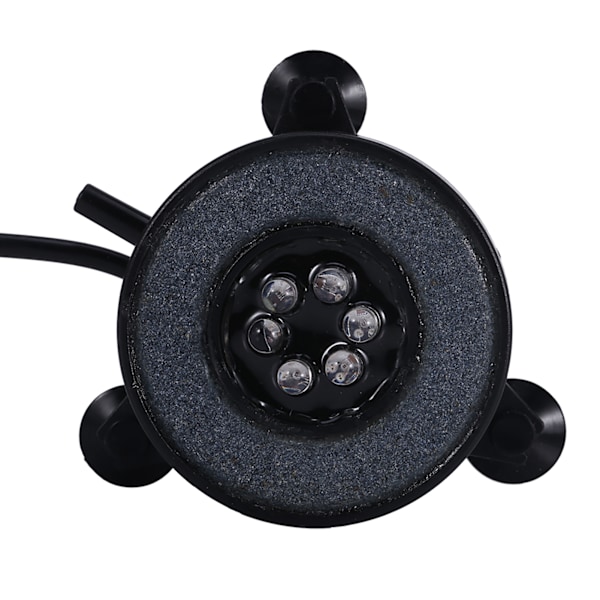 Farverige 6 LED Akvarium Fiskedam Under Vand Luftboble Lampe Have Pool Dam Dekorativ Lys