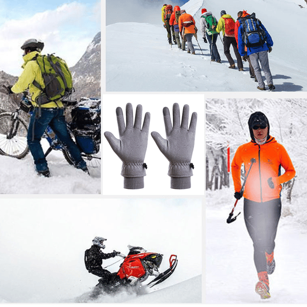 Utomhus Touch Screen Ridning Varma Fullfinger Skidhandskar för Bergsklättring