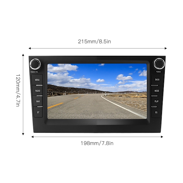 7 tommer GPS Navigation CARPLAY Multimedia Radio Videospiller til Android 11.0 Udskiftning til Opel Astra 2004‑2009 Sort 1G RAM 16G ROM