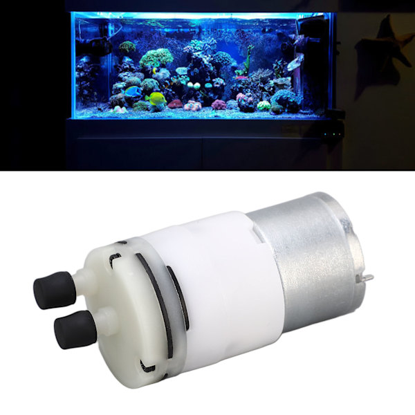 Mikro Vakuumpumpe Anti-Eksplosjon Lav Støy Ingeniørplast Mini Børstet Luftpumping Booster DC12V