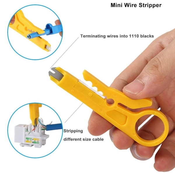 Genomgående Ethernet-krympsko RJ45 CAT6 Genomgående Krympsko Klippset