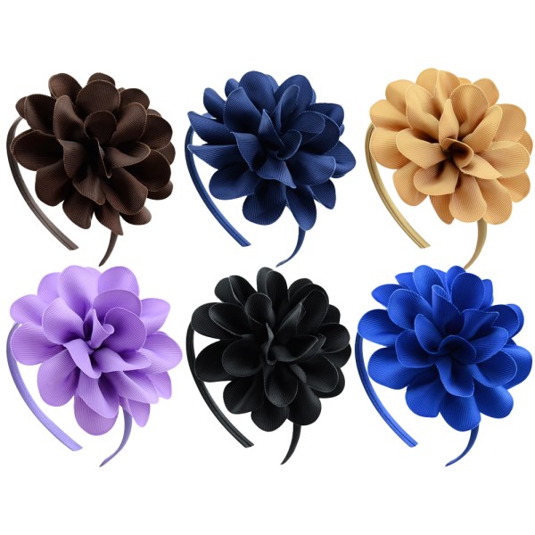 Chiffon Flower Crown pannebånd for jenter bryllupsfester