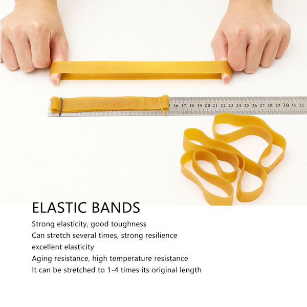 550 st. starka elastiska gummiband Hög seghet Anti-åldrande gummiringar för industri