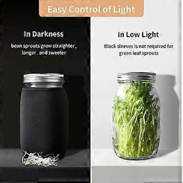 Spirekit, spiredksel med 316-rustfrit stlsigte, til bredhalsede quart-konserveringsglas, spirekit