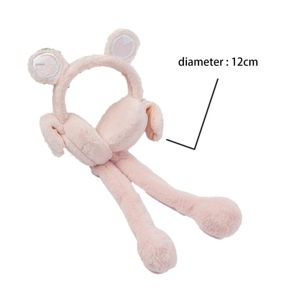 Unisexual winter earmuffs with mobile jumping ears Rabbit Head