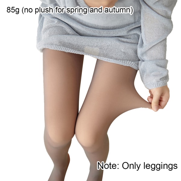Vintertights med høy midje for kvinner Varm fløyel stretchy leggings P