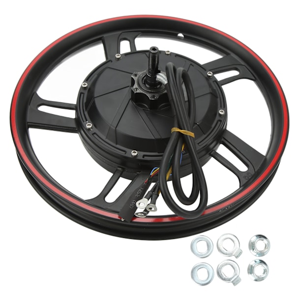 16 tommer Elektrisk Navmotor 48‑72V 500W‑3500W Fed Dæk Cykling Skivebremse Motor til Elektriske Cykler Scootere Go Karts