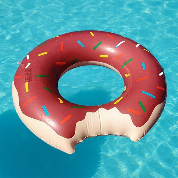 Oppustelig Pool Flydering, Brun Poollegetøj til Sommerfester - 80# (Egnet til Alderen 10–15) Brown 80#