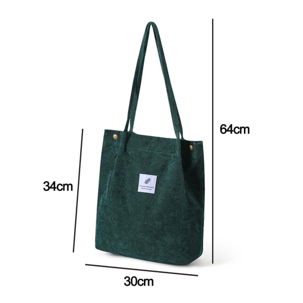 Corduroy Tote Bag for Women Canvas Shoulder Cord Purse