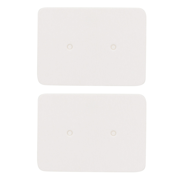 100 kpl 2,5 x 3,5 cm DIY käsityökorut korvakorut korvakorut ripustusnäyttökortit valkoinen