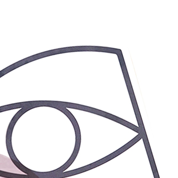 Innovativ Akryl Blomvas Ornament Färgglad Genomskinlig Stilren Geometrisk Vas Rosa Måne (29x21x7cm)