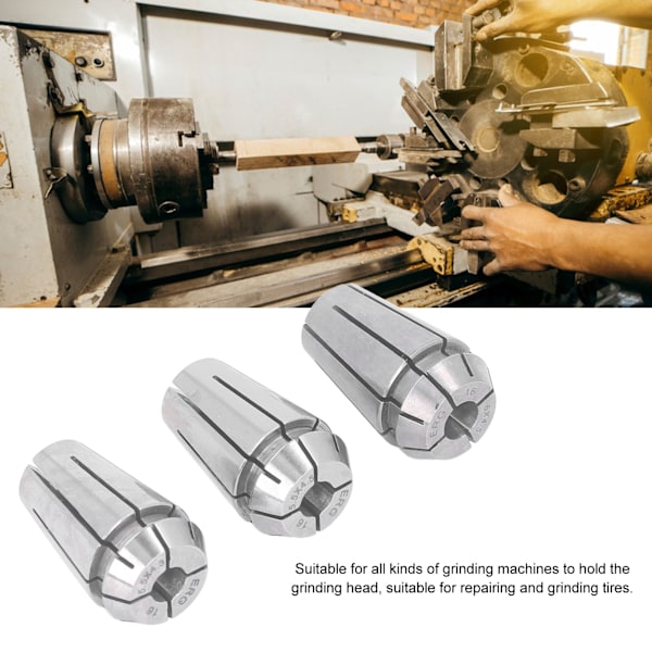 3-delars spännhylssats CNC ERG16-serien Chuck Spring Collet Gravyrmaskin Fräsning Svarv Chuck Verktyg