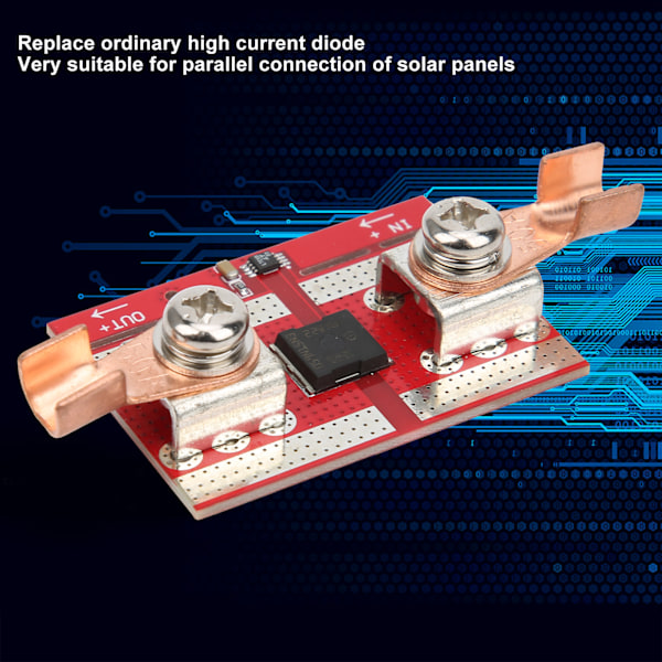 Diode HighPower Controller Solcelle Batteri Opladning AntiBackflow Board 50A DC 9V70V