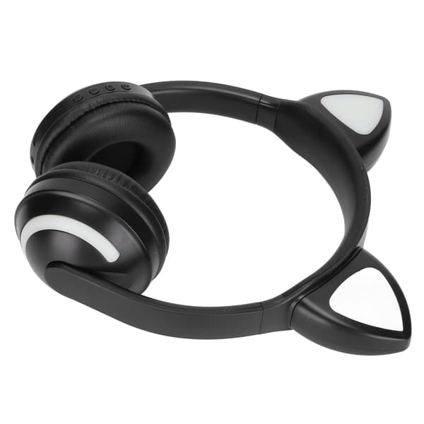 SZW‑19 Katteøre Bluetooth-hodetelefoner LED-lysende trådløst stereohodesett for barn og jenter