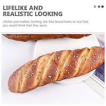 Simuleret brødmodel kunstig sesambrød chic PU-brød fotorekvisit