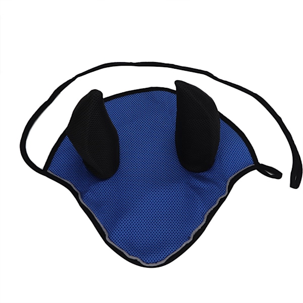Hestepustebar ørehette/nett/maske/hette Heklet fluesløret Hest Riddeutstyr (Mørkeblå)