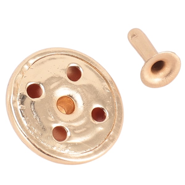 100 Set Svampar Nitar Dubbar 22mm DIY Järn Kon Spikar och Dubbar Svamp Topp Huvud Nit Dubb för Reparation av Väskor Skor Guld