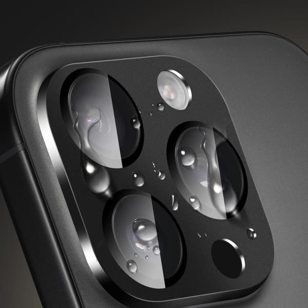 [2-pak] Beskyttelsesglas til linse af hærdet glas til iPhone 13 Pro Max - Sort