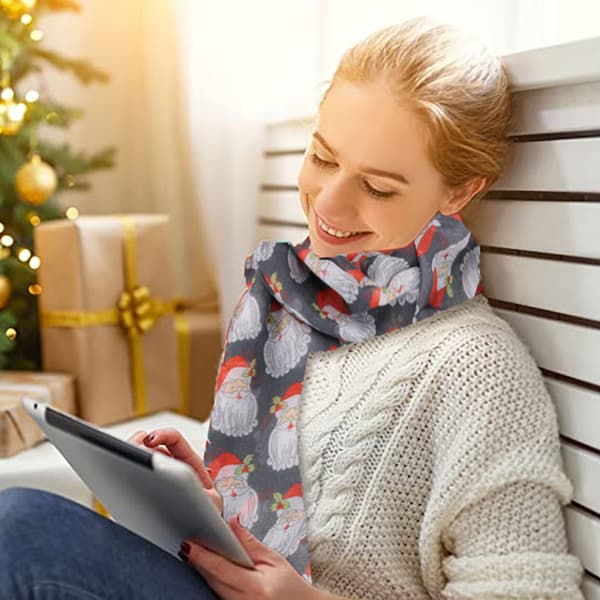 Julhalsduk Julhelg Festivalhalsduk Höst Vinter Snögubbehalsduk