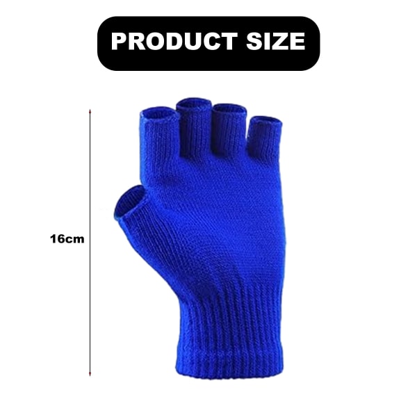 Women Fingerless Gloves Winter Half Finger Knit Gloves for Women