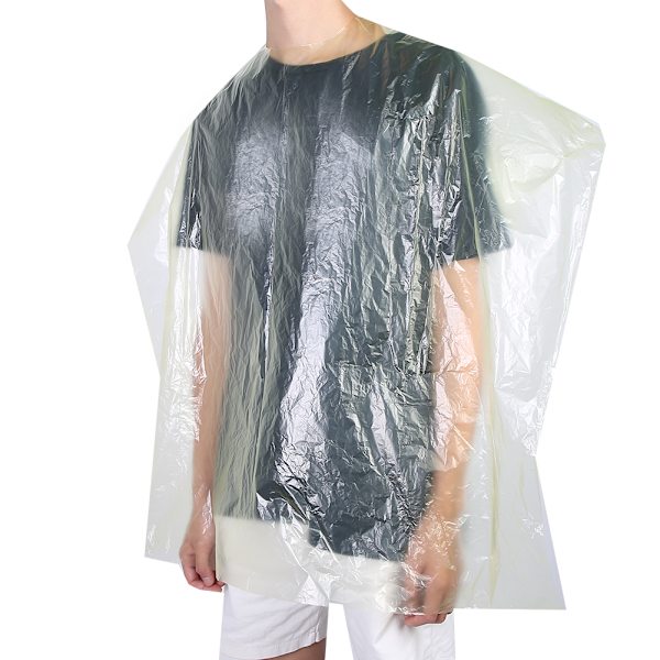 50 stk Professionelle Engangs Frisørforklæder Hårklippning Farvning Kappe Kjole 90 x 132cm