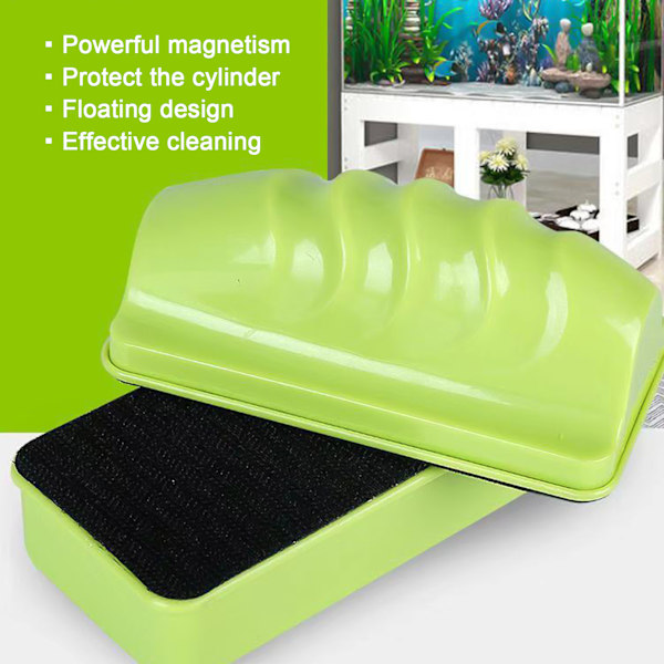 Akvarium Glas Magnetisk Rengøringsmiddel Fisketank Glas Alger Skrabere Flydende Ren Børste