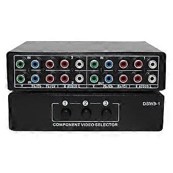 RGB Komponent Switch Selector 5 RCA 3-vägs YPBPR Kabel Komponent Switch AV Switcher för PS2 Wii Xbox