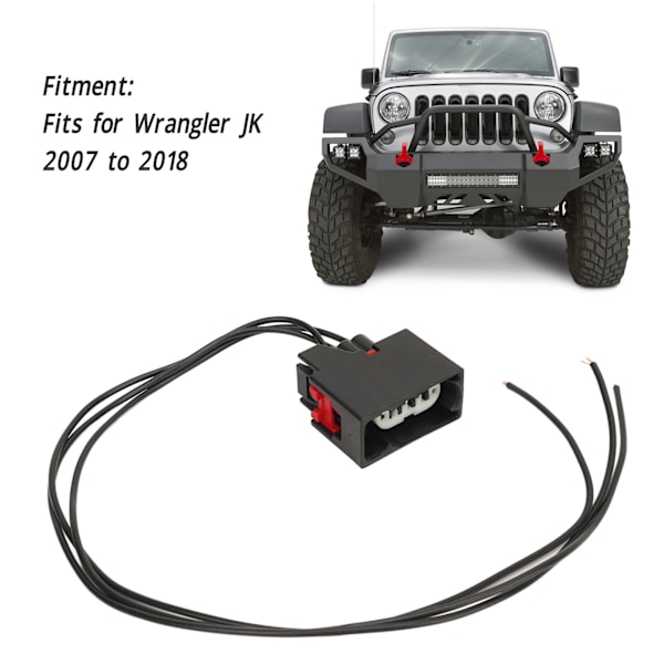 Framsignalanslutningspluggkabel 68065016AB Ljuskontakt för Wrangler JK 2007 till 2018