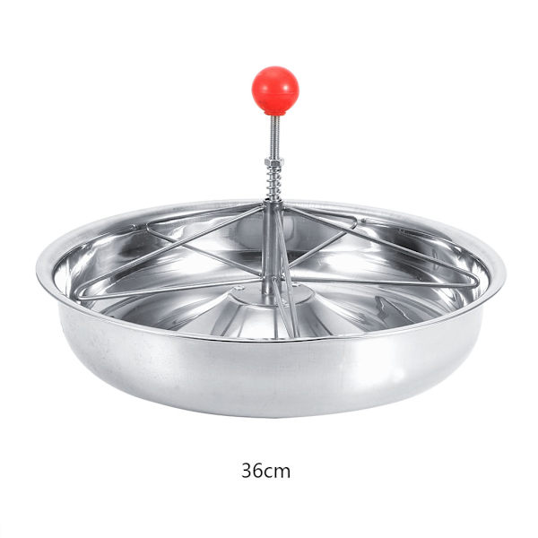 Griskefoder Skål Rustfrit Stål Griske Materiale Fyld Skål Griskefodertrug (36cm)