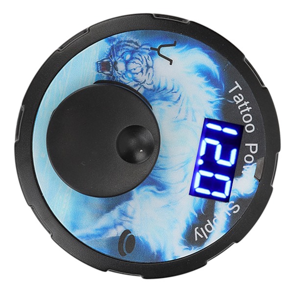 Tatuageffekt 3‑12V Justerbar LED-display Blå Digital Tatuageffekt 100‑240V EU-kontakt