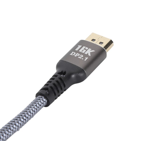 DisplayPort 2.1 Kabel 16K 30Hz 40Gbps 3D Dynamisk HDR Hane till Hane DisplayPort Kabel för FreeSync för G Sync Gaming Skärm 1m