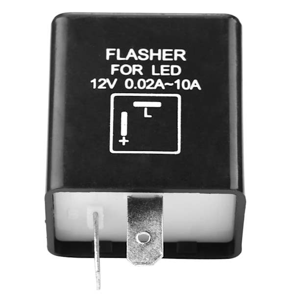 2-Pols Elektronisk Bilblinklys Relé Dekoder for LED Blinklys 12V