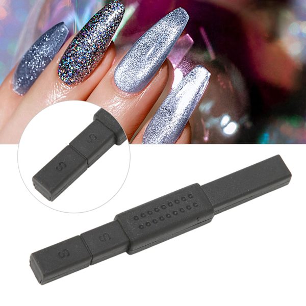 5 st Gellack Magnetisk Stick Bärbar DIY Dubbelhuvud Magnet Stick Nagelkonstverktyg för Hemma Salong