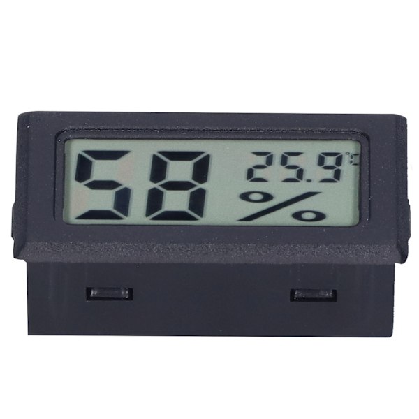 Digital Display Temperaturmätare ABS Miljö Inomhus Termometer för Smart Hem FY11001Svart