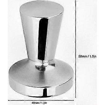Kaffepresseverktøy i rustfritt stål, 40 mm flat bunn, for bønner