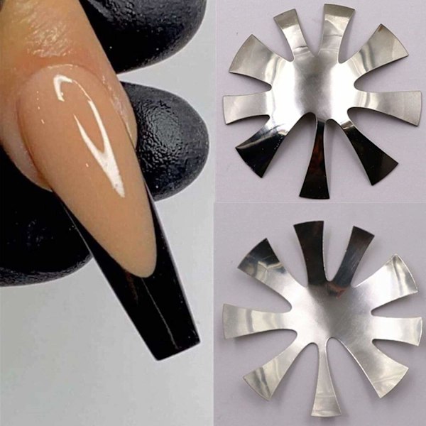 Akrylnaglar av hög kvalitet, Stiletto-stil med glansig finish och hållbar design för upprepad användning