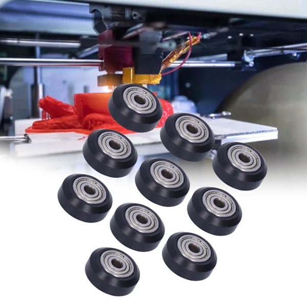 10Pcs Idler Large Wheel Plastic 3D Printer Passive Pulley Replacement Accessories 5mm