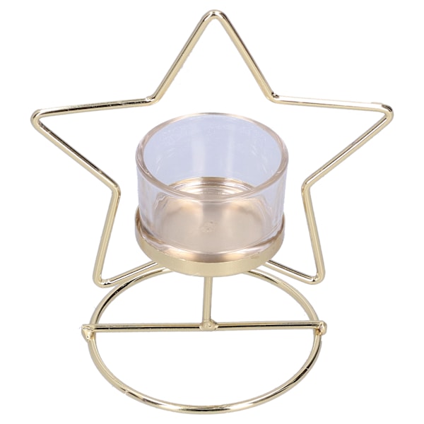 Stjärnformad Ljusstake i Metall, Nordisk Design Aromaterapihållare För Meditation Bröllopsdekorationer
