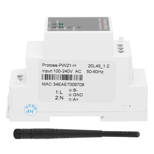 RS485 till WIFI/Ethernet seriell server IP för ECos med antenn PW21-H AC 100-240V