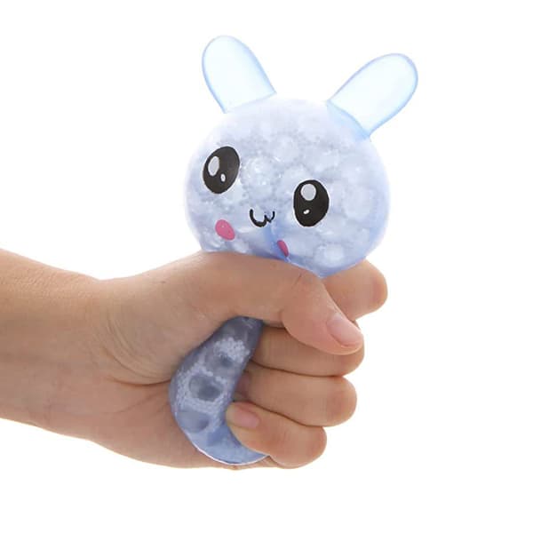 Squishy Påskehare Stressbolde, Påskekurvsfyld, Stresslindrende Fidgetbolde med Blød Klemmetekstur, Søde Hareformede Sensoriske Fidget Legetøj