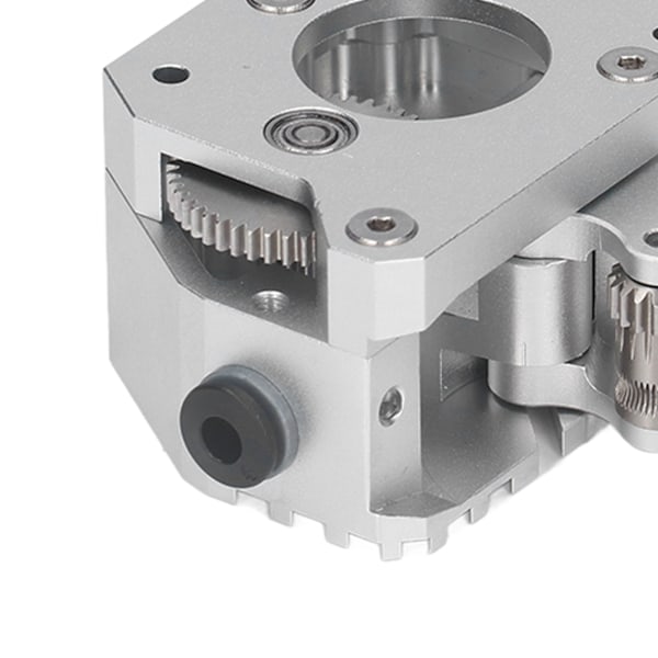 Dubbelväxlad Extruder Metall Silver MK8 3D-skrivartillbehör Ersättningsdel för Prusa I3 Mk3 Högerhänt