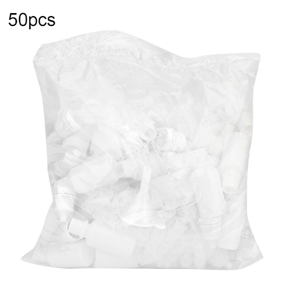 50 st 10 ml Plastflaskor Tomma Pressbara Flaskor Ögonvätskedroppbehållare Droppflaska Vit