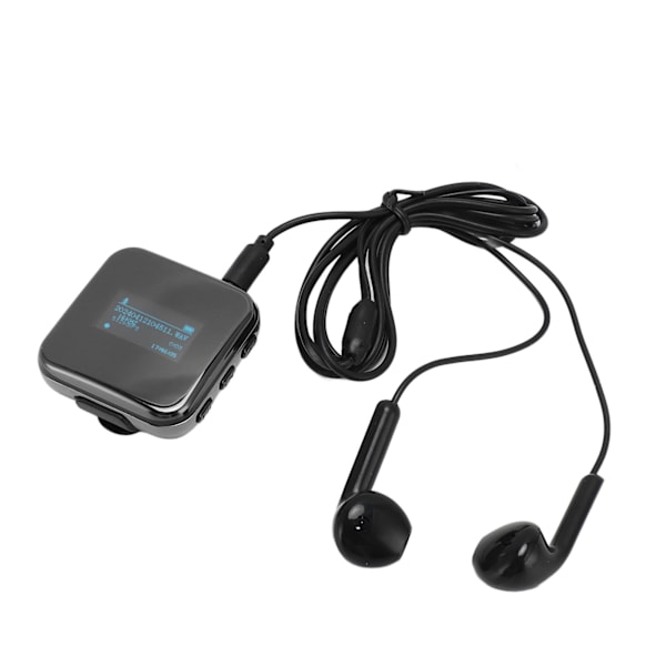 MP3-spelare Hög Definition Brusreducering HiFi E-bokläsare AI Synk Bärbar MP3-musikspelare med Avtagbart Klämma 16G