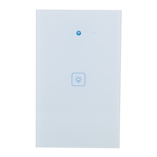 Smart Wifi Vægmounted Touch Light Switch Fjernbetjening Smart Home Controller (US 1Gang)